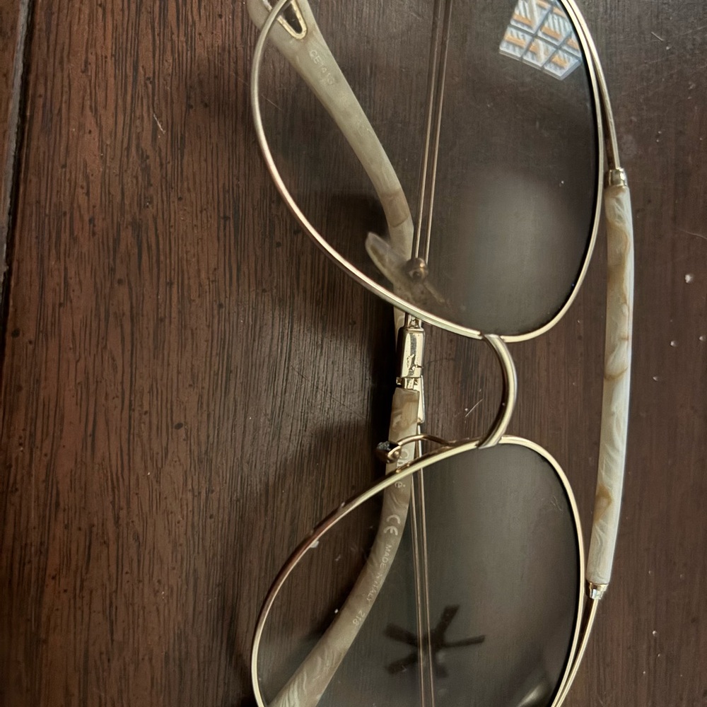 Authentic Chloe Gold Aviator Sunglasses